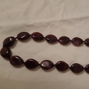 purple necklace beads
